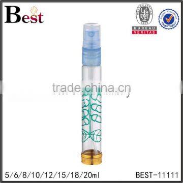 Cosmetic 5ml 10ml 20ml Screen Printing Golden Bottom Perfume Bottle Empty Clear Glass Bottle of Fragrance Perfume photo-5