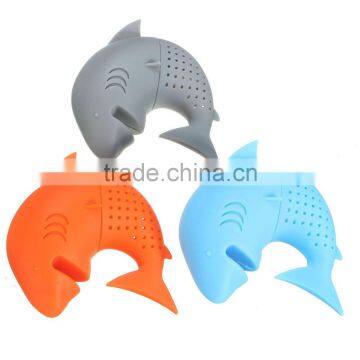 The Silicone Shark Shape Tea Infuser Maker Set Cup Decor Tea Bag Strainer Filter photo-3