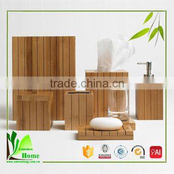 Cheap Chinese Bamboo Bathroom Accessories Sets