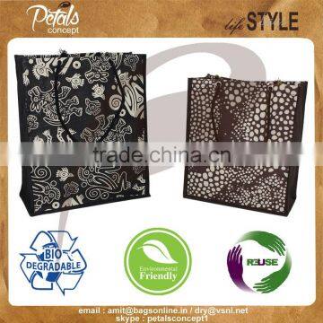 Printed Canvas Tote Bag With Rope Handle photo-3