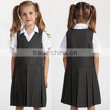 High Quality New Design School Clothing Manufacturer Primary School Girls Dress/America School Uniforms