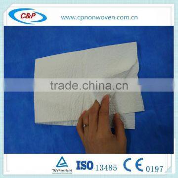 Absorbent medical scrim hand towels for surgical packs