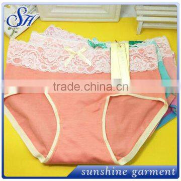 Hot sale lady sexy panty women lace soft underwear fashion colors