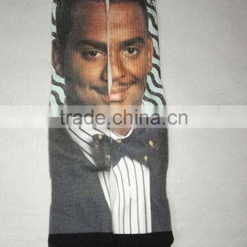 Blank Polyester Socks for Sublimation With Black Toe and Black Heel photo-6