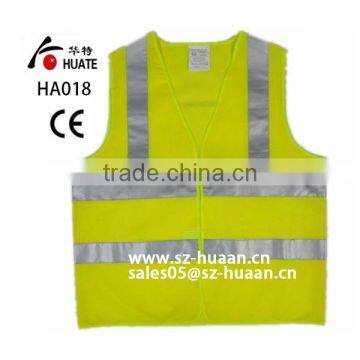 HA-018 Green Basic Safety Vest With Reflective Tape