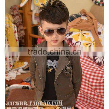 2015 cheap price autumn boys coat child leather clothing,korea style coat