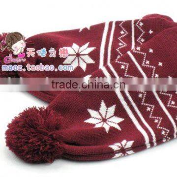 Hot Pink Scarf With Ball photo-5