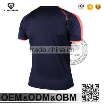 Summer Style Running Sports Marathon Shirt Brand Men Shirt Stand Collar T-shirt Custom photo-4
