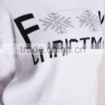 MGOO 2017 Latest Design Custom Made Women Christmas Jumper White Cropped Sweater Long Sleeve photo-6