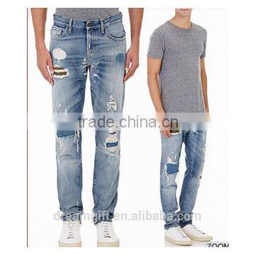 Biker Jeans Fashion Denim Trousers(LOTK007)