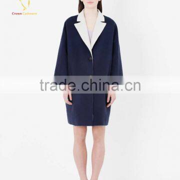 Woven Loose Cashmere Wool Winter Women Coats photo-2
