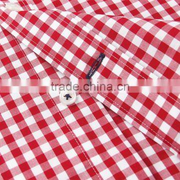 New Men Office Cotton Casual Lapel Plaids Shirt for Men photo-5