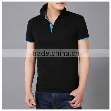 En's Custom Classical Fashion Solid Color Short Sleeve Slim Fit Men's Mesh Embroidered Polo Shirt photo-3
