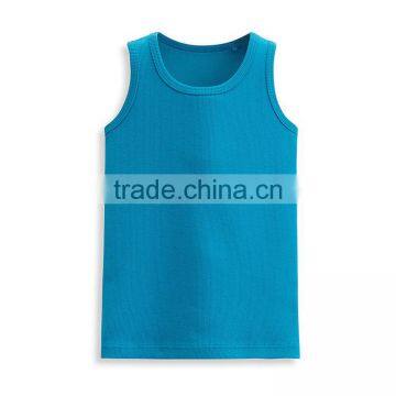 Children Clothing Fashion Style Newest Design Custom Kids Wholesale Plain White Tank Top photo-4