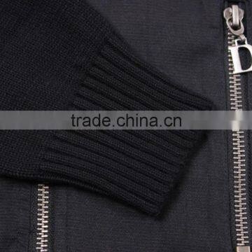 Men's Long Sleeve Side Zipper Sweater Without Hood photo-5