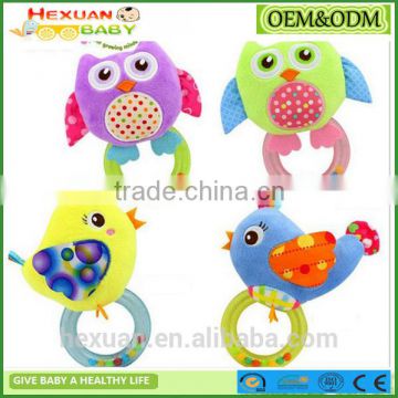 New High Quality Baby Wrist Rattle Toy Plush Hand Bell Ring For Infant