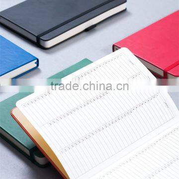 Creative A5 Hardcover Planner With Band Section Sawing Faux Leather Cover Notebook With Pen Holder photo-4