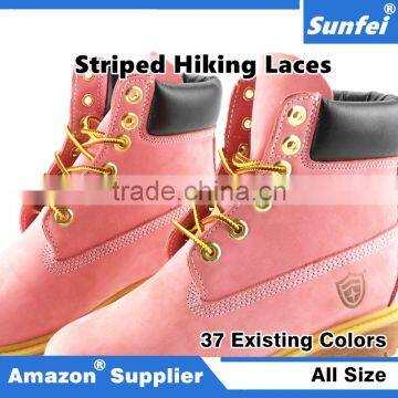 Round 4mm Rope Stripe Shoelace Sneaker Hiking Walking Cambat Boot Shoelace in Different Length - Boot Lace Long Lasting Shoelace photo-6