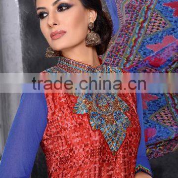 Glamour Beauty Designer Semi Stitch Salwar Kameez Collections photo-4