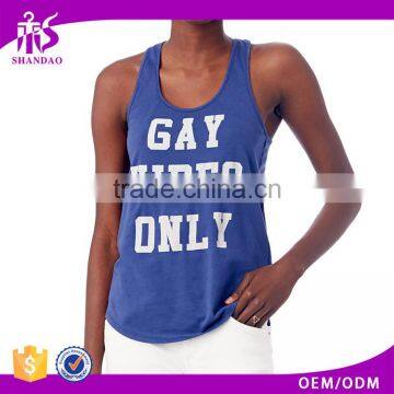 2017 Guangzhou Shandao OEM Hot Selling Series 100% Cotton Printed Dry Fit Basketball Wholesale Tank Top