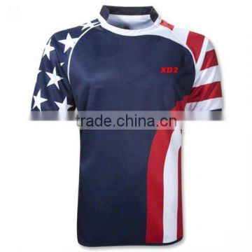 USA Stars and Stripes SS Rugby Jersey