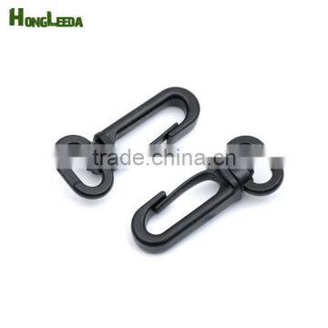 B1306-13mm Black POM Plastic Spring Snap Clip Hooks Carabiner Paracord Strap Hooks Rotary Hooks Swivel Snap Hook photo-4