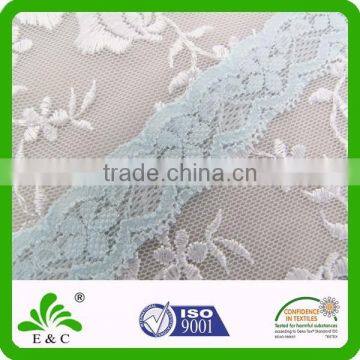 Wholesale Fashionable Plain Style Trimming for Garment and Underwear Elastic Lace