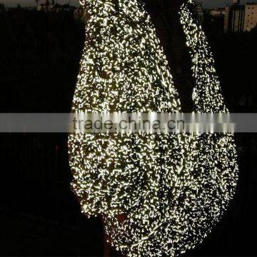 Dongguan Cheng Wei Double Side Grey Very Soft Polyester Reflective Yarn for Knitting Clothing photo-5