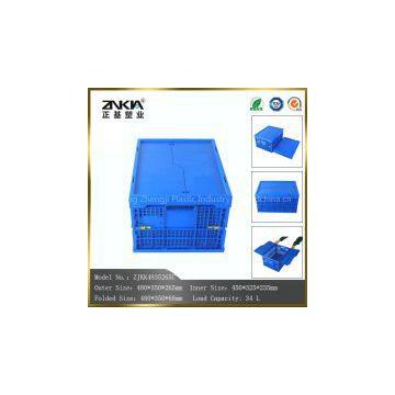 Wholesale High Quality Mesh Style Plastic Moving Crate Sale With Lid photo-2