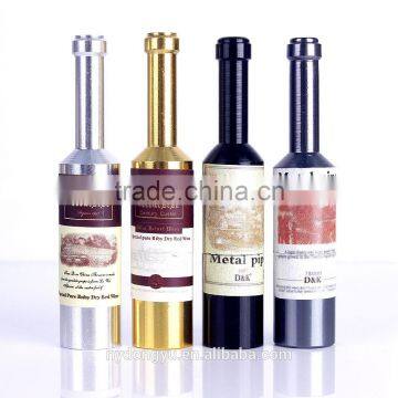 portable metal smoking pipe / dunh bottle shape metal smoking pipe snuff bottle /fancy smoking pipe