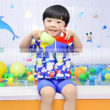 Custom Newest Lovely One Piece Swim Wear With Buoyancy Swimsuit For Kids