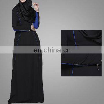 OEM China Wholesale Muslim Women Long Sleeves Maxi Dress Casual Abaya photo-2