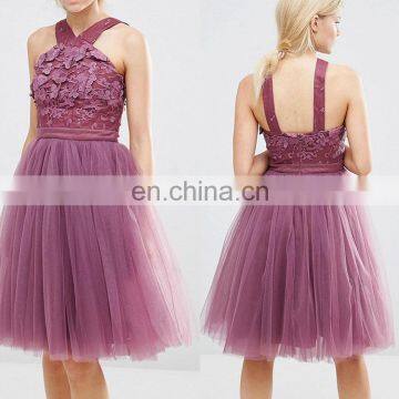 2016 Chinese clothing manufacturer OEM service sleeveless tulle elegant women elegant full figure evening dresses