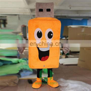 HI CE cutomized mascot costume for adult size,USB mascot costume with high quality