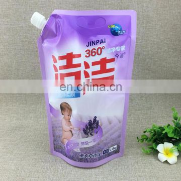 Factory Cheap Price 1.38kg laundry packaging bag with spout,stand up spout pouch with hang hole