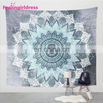 High Quality Home Decor Indian Mandala Throw Mat Silk Wal Hippie Tapestry