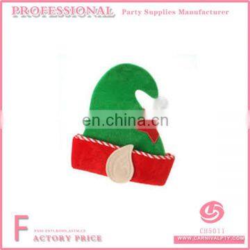 Red and Green Elf Hat with Ears