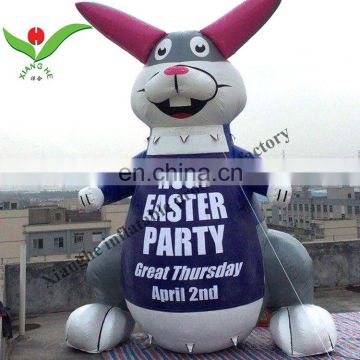 Giant Rooftop advertising balloon Jumbo inflatable rabbit