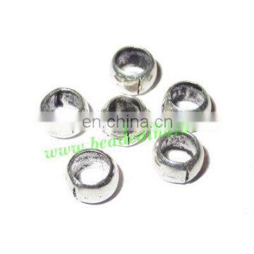 Silver Plated Spacers, size: 4x6mm, weight: 0.47 grams. BMSPSP010