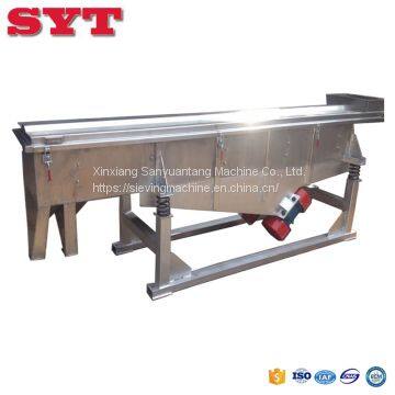 Linear Vibration Screener Leaves Stem Separating Machine Vibrating Linear Feeder photo-2