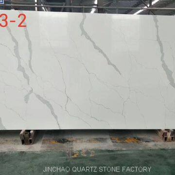 Artificial calacatta quartz stone slabs