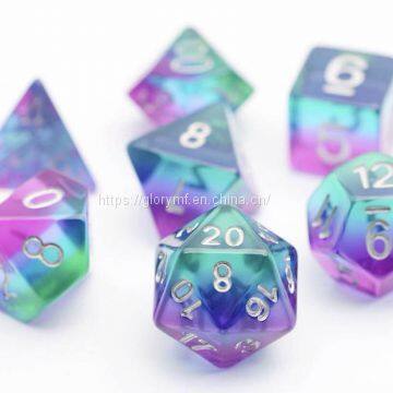 OEM Muti-color Mixed Plastic Acrylic Dice/muti-side Dice photo-3