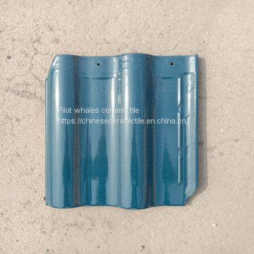 High Polished Flat Clay Roof Tiles Ceramic Roof Tile Blue /Red Color