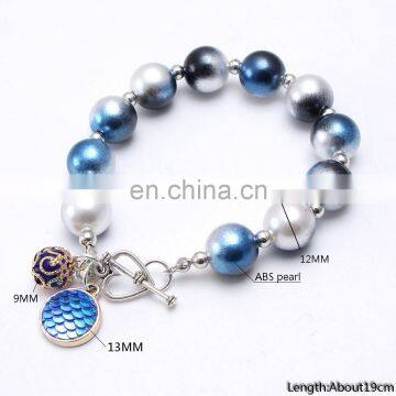 Children Fairy Tale Bracelet Mermaid Unicorn Ice-cream Charms Girl Bracelet Pendants 12Colors photo-4