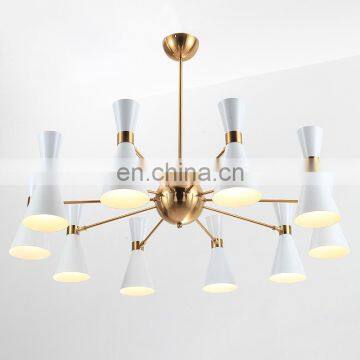 Современный индустриальный скандинавский художественный декор. Внутренний металлический люстра, светодиодная подвесная лампа photo-2