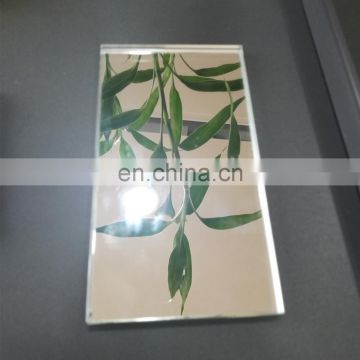 Deco wall small semi transparent beveled edge mirror glass