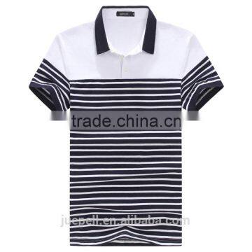 OEM 2015 Hot Sale High Quality Stripe Print Polo Shirt for Men