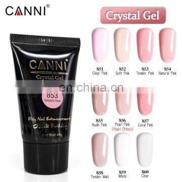 71036 CANNI Новый расширяющий гель для ногтей быстрого наращивания 45 г. Гель для наращивания пальцев, камуфляжный ультрафиолетовый светодиодный твердый защитный гель для наращивания
