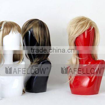 Plastic Head Mannequin White Blak Red Color can chosse cheap head H1086