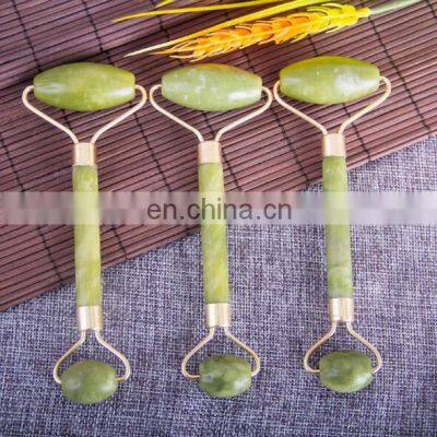 2018 hot selling Steel Facial Massager /Crystal Stone Body Jade Roller/ Wholesale Beauty Tool